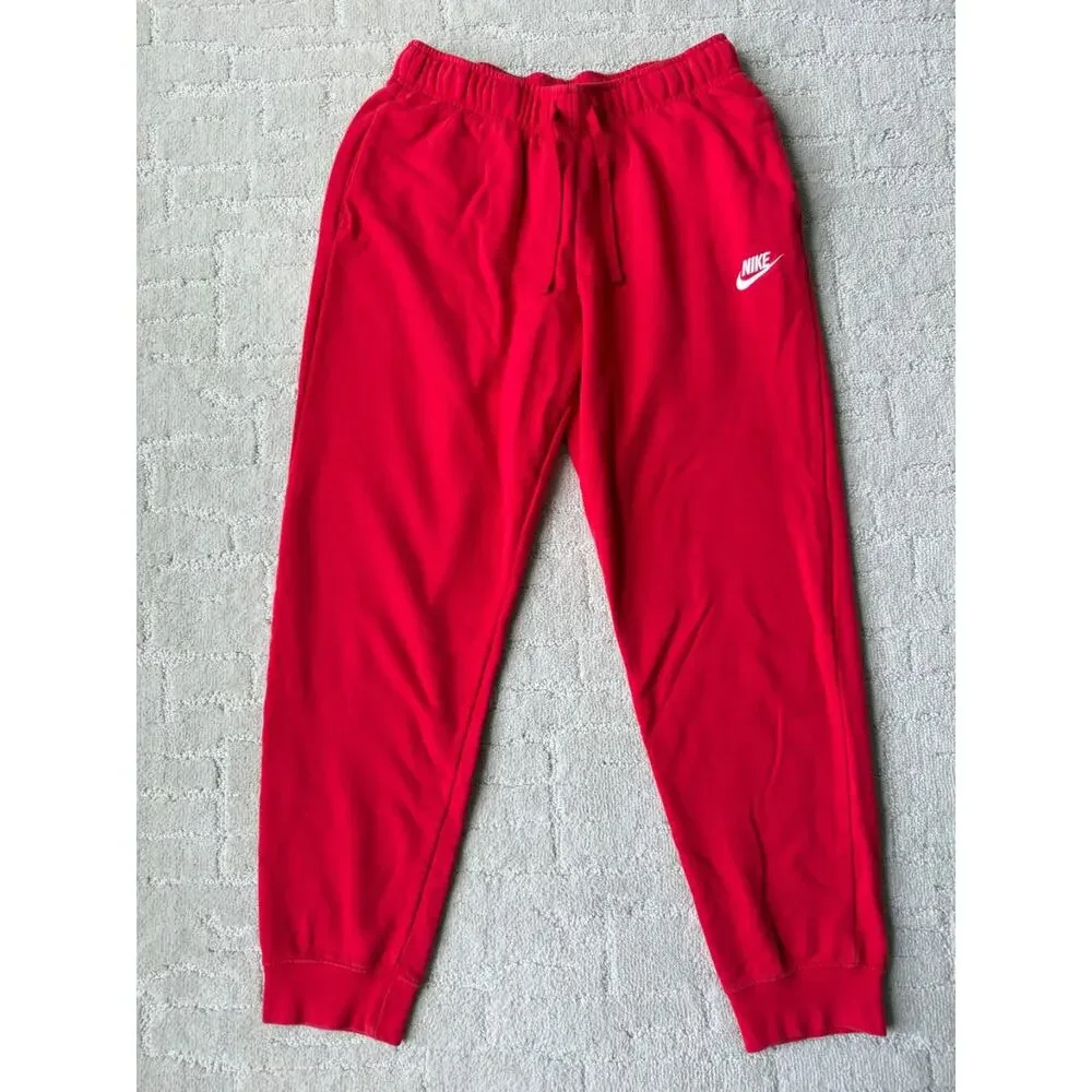 Nike Fleece Jogger Sweatpants Mens Embroidered Swoosh Y2K